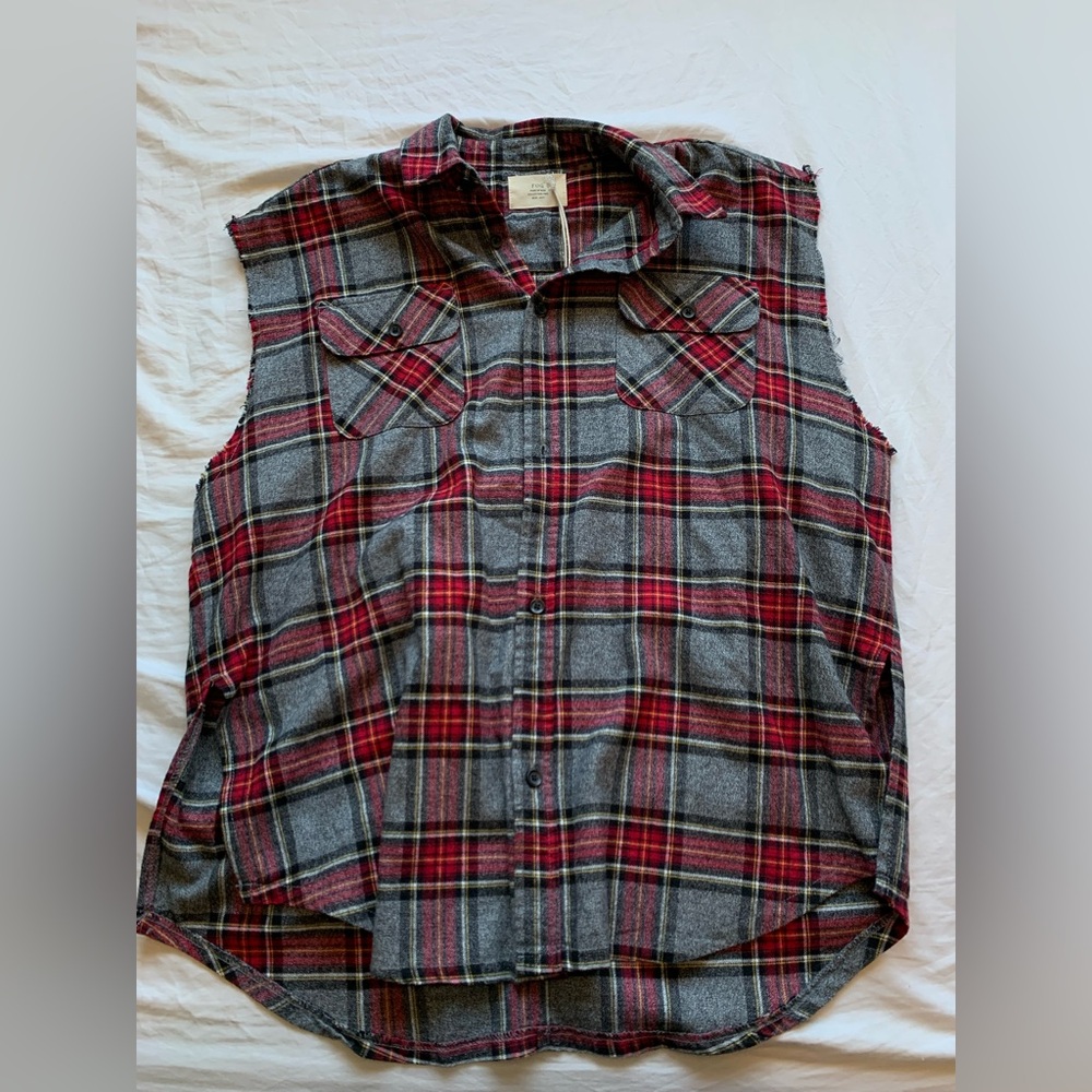 Fear of God sleeveless flannel